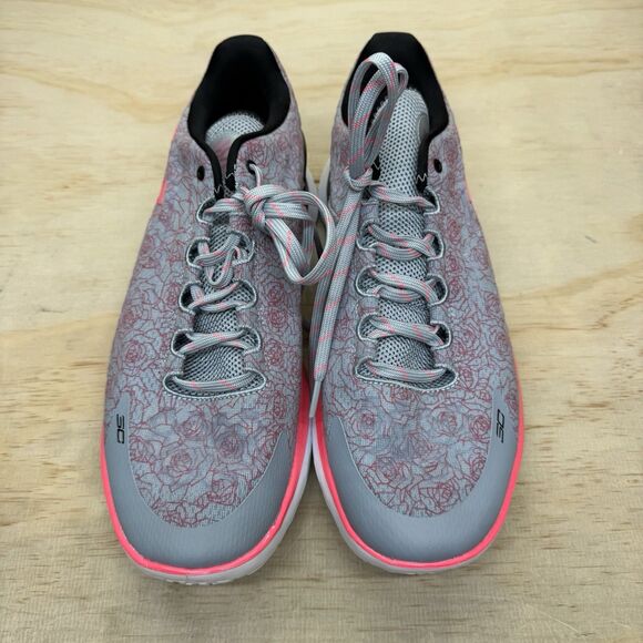 NEW Under Armour Curry 1 Low Flotro Mothers Day  sz 12 Grey Pink 3026278-401 main image 5